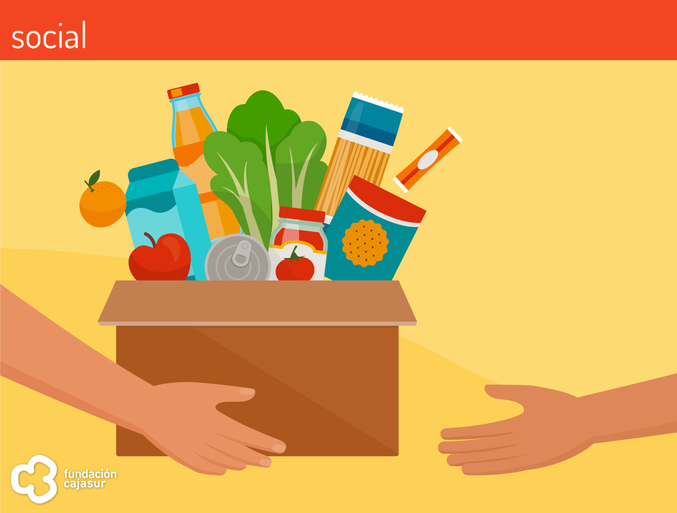 entrega de alimentos